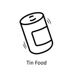 Tin Food Outline Icon Design