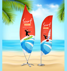 Surf Club 2 Advertsement Beach Banners