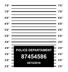 Police mugshot Royalty Free Vector Image - VectorStock