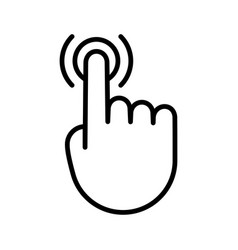 Double Tap Icon Hand Click Concept Finger Touch