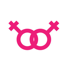 Lesbian Gender Sign Icon