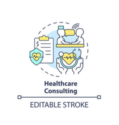 Healthcare Consulting Concept Icon