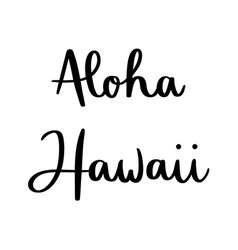 Aloha Font Hawaiian Vector Images (50)