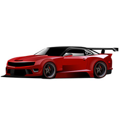 Muscle car front Royalty Free Vector Image - VectorStock