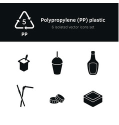 Icon Set Plastic 5 Pp Polypropylene