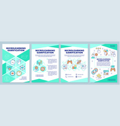 Microlearning Gamification Green Brochure Template