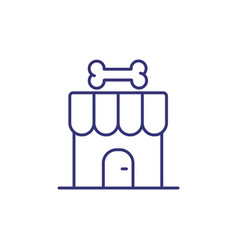 Veterinary Shop Line Icon