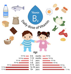 Vitamin B2 Or Riboflavin Infographic B2