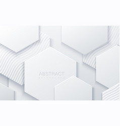 Abstract Background With White Hexagonal Shapes