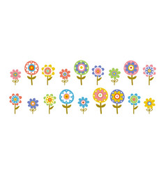 Children Flowers Cute Cartoon Simple