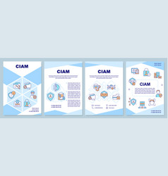 Ciam Blue Brochure Template