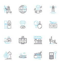 Culture Shock Linear Icons Set Disorientation