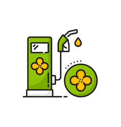 Rapeseed Canola Oil Fueling Station Icon