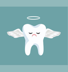 Sad Angel Tooth Extracted By The Dentist Concept