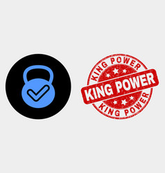 Valid Weight Icon And Scratched King Power