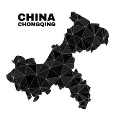 Triangle Filled Chongqing City Map