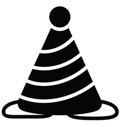 Party Hat Glyph Icon Hindu Festival Hindu