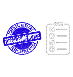 Blue Grunge Foreclosure Notice Seal And Web