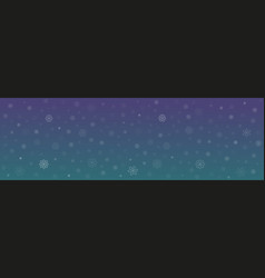 Horizontal Background With Snowflake Snowfall