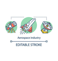 Aerospace Industry Concept Icon Cosmos