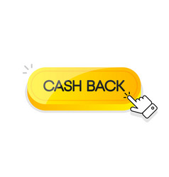 Cash Back 3d Button Mouse Touched Button