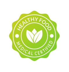 Healthy Food Emblem Icon