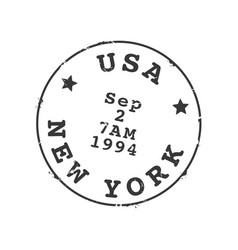 Usa Post New York Postage Retro Postal Stamp