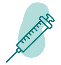 Anesthesia Syringe On A White Background