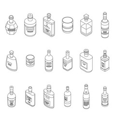 Bourbon Icons Set Outline