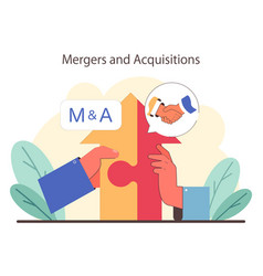 Mergers And Acquisitions Concept Hands Fitting