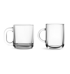 Glass Cup Tea Mug Mock Up Hot Coffee Drink