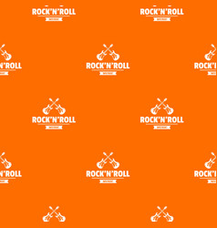 Rock N Roll Pattern Orange