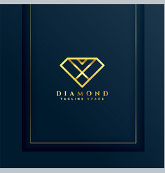 Luxury Diamond Logo Template Design For Business