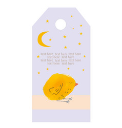 Cute Sleeping Chicken Under The Moon And Stars