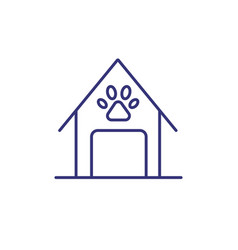 Doghouse Line Icon