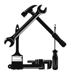 House Symbol From Tool For Repair And Service