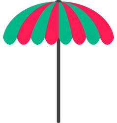 Sun Umbrella Flat Icon Travel Tourism Parasol