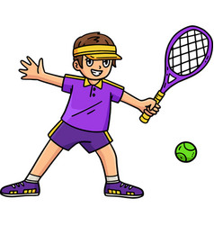 Tennis Player Passing A Ball And Racket Clipart