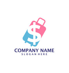 Money Suitcase Logo Design Suitcase Logo Design