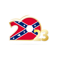 Year 2023 With Confederate Flag Pattern