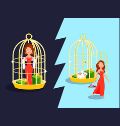 Marriage Golden Cage Concept