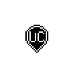 Uc Pixel Art Initial Logo