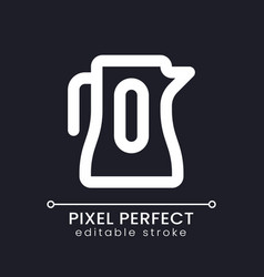 Electric Kettle Pixel Perfect White Linear Ui