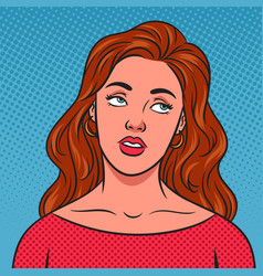 Eye Roll Girl Comic Book Pop Art