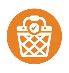 Cart Shopping Buy Icon Orange Color Eps