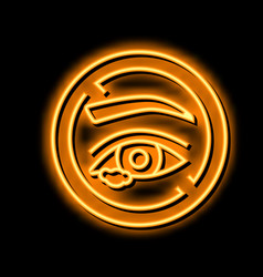 Eye Disease Neon Glow Icon