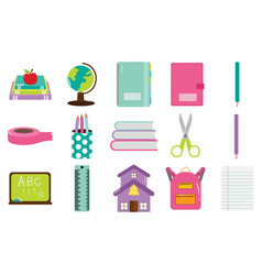 School Supplies Clip Art Set