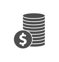 Stack Of Coins Glyph Icon