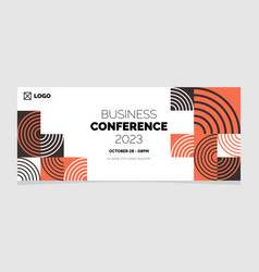 Business Conference 2023 Geometric Banner Design