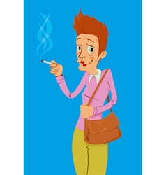 Heavy Smoker Lady